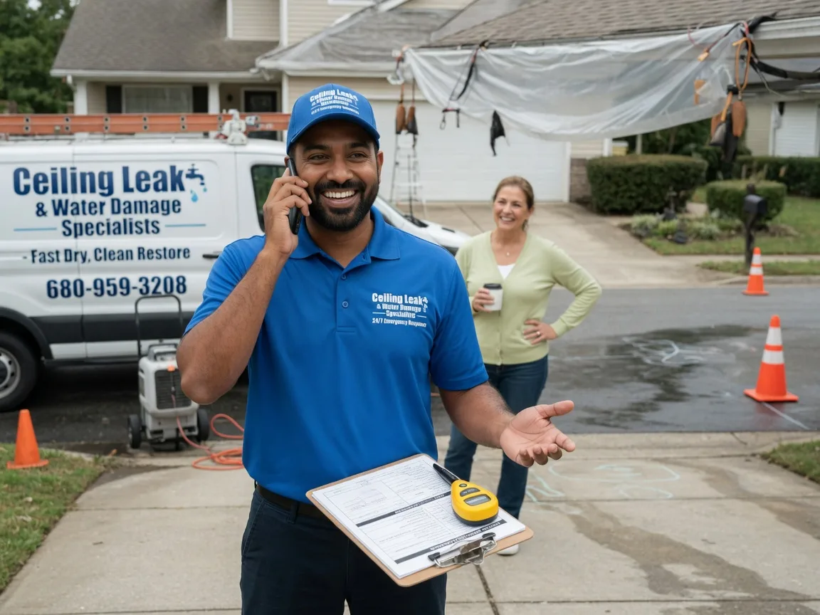 Ceiling Leak Cleanup Ashland, NE FAQs